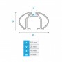 Напречни греди Menabo за Skoda Felicia Station Wagon 1994-2001 със стандартни надлъжни релси - Brio Напречни греди Menabo за Skoda Felicia Station Wagon 1994-2001 със стандартни надлъжни релси - Brio