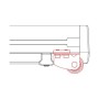 Nordrive Kargo Rack System - ролер за товарна скара - R115, дължина 115 см