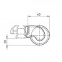 Ролер за алуминиеви греди Nordrive Kargo-Plus, модел KP-0 с дължина 64см
