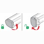 2 броя въртящи капачки за алуминиеви греди Nordrive Kargo-Plus