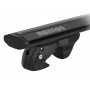 Черни напречни греди за Saab 9-5 Station Wagon 1999-2012 със стандартни надлъжни релси - Menabo Jackson XL Black