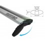 Напречни греди Menabo за Hyundai Santa Fe I (SM) 2000-2006 със стандартни надлъжни релси - Jackson Silver